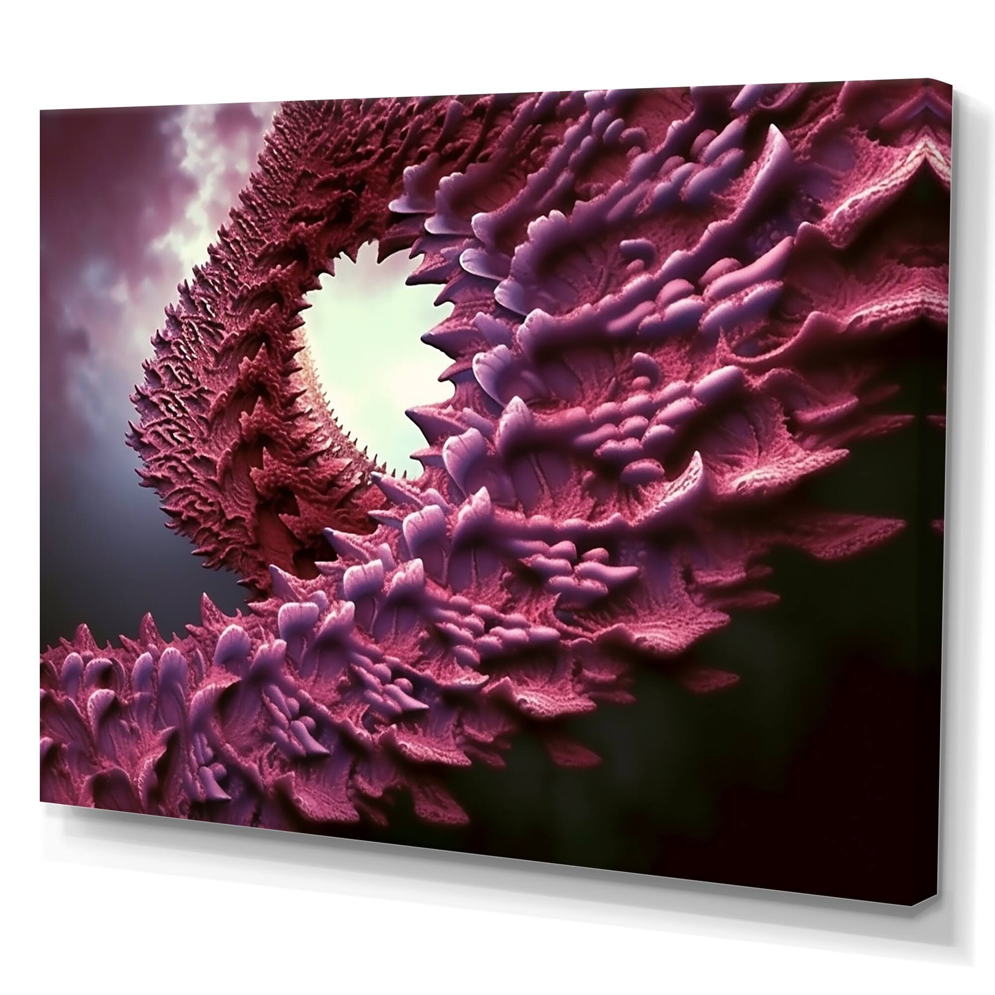 Designart "Quantum Fractal Infinity Futuristic 3D I" Abstract Shapes